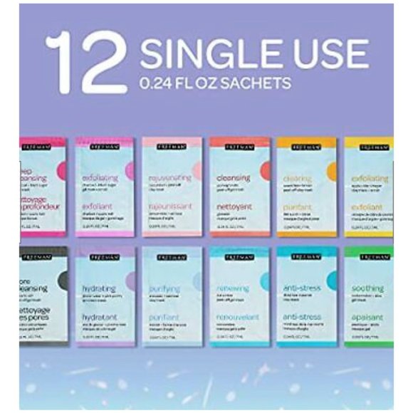 Freeman Mask + Chill Limited Edition Self Care Skincare 12 piece Facial Mask Set - Picture 2 of 5